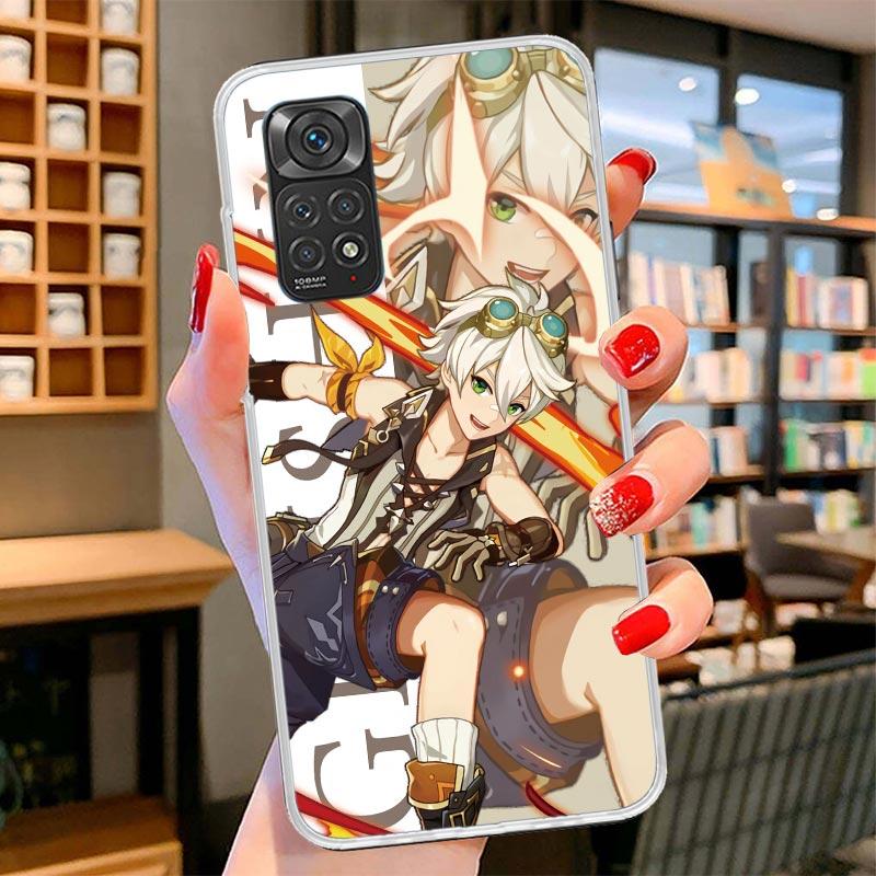 Genshin Impact Anime Cover Phone Case For Xiaomi Redmi Note 15 14 13 12 11 10 Pro Plus 14S 12S 11S 11T 11E 10S Soft Fundas Shell