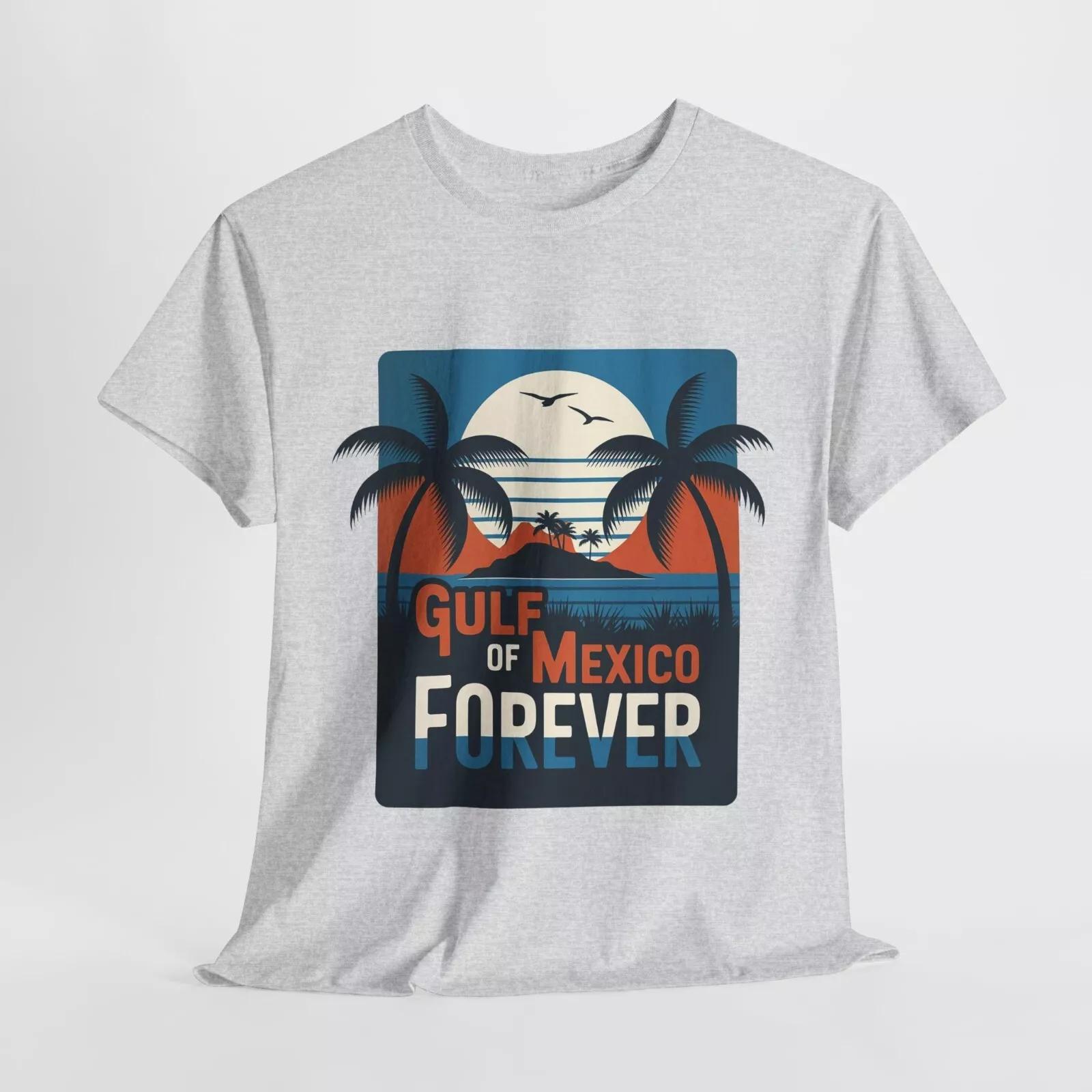 Gulf of Mexico Forever Retro Vintage tee, Unisex Heavy Cotton Beach Tee S