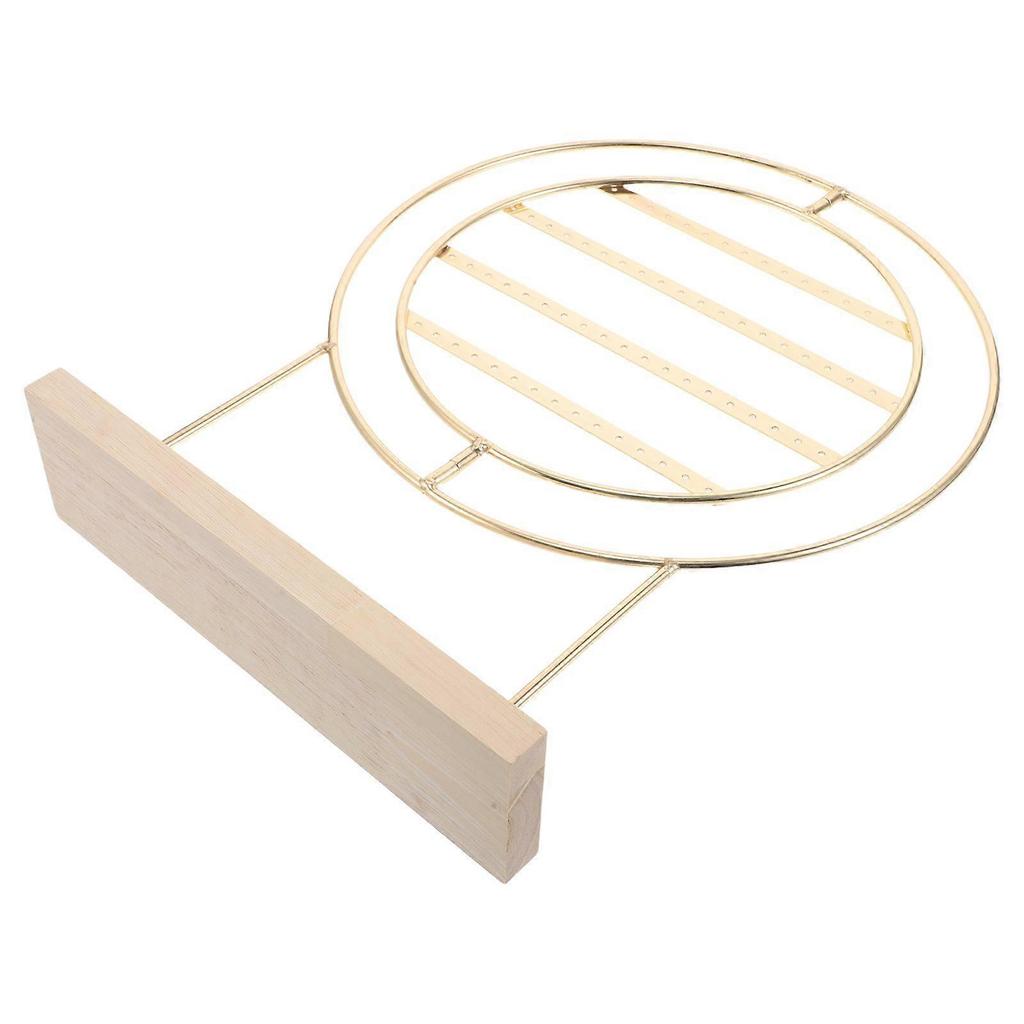 Rotating Earring Display Stand: Multi Tier Metal Earring Organizer Stand Adjustable Jewelry Display Rack for Women Girls Stud Hanging