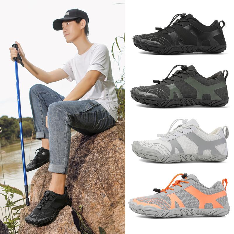 Scarpe da Escursionismo a Cinque Dita per Esterno Taglia Grande 36-47 per Uomo Scarpe da Arrampicata Spesse per Fuoristrada Scarpe da Escursionismo Traspiranti Scarpe da Guado