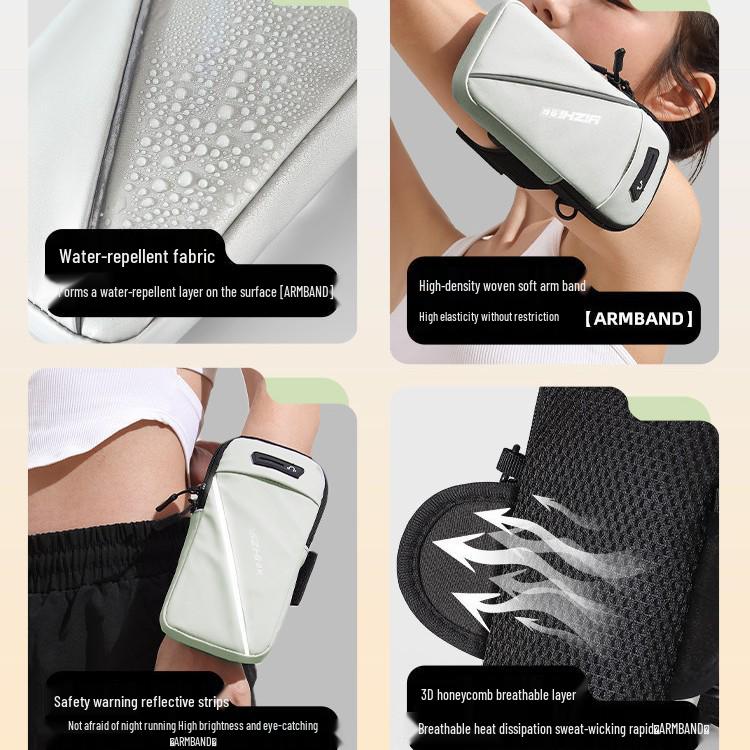 Waterproof Sports Armband for Phones - Thin Fitness Sleeve & Wrist Bag for Men and Women