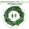 24.6 FT Artificial Green Vines for Decoration Mini Leaf Garland Green Vines Yards Fake Vine Garland Vine Ribbon Wreath Accessory Ivy Garlands for