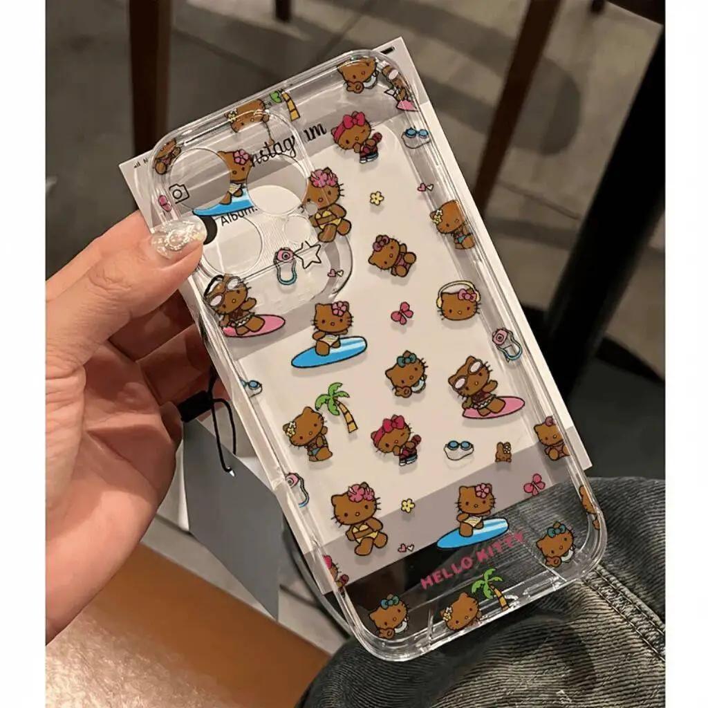 3D Bowknot Hello Kitty Chain Phone Case For Samsung Galaxy A56 A55 A16 A17 A06 A35 A54 A53 A13 A32 A07 A14 A34 A26 A23 A52 cover