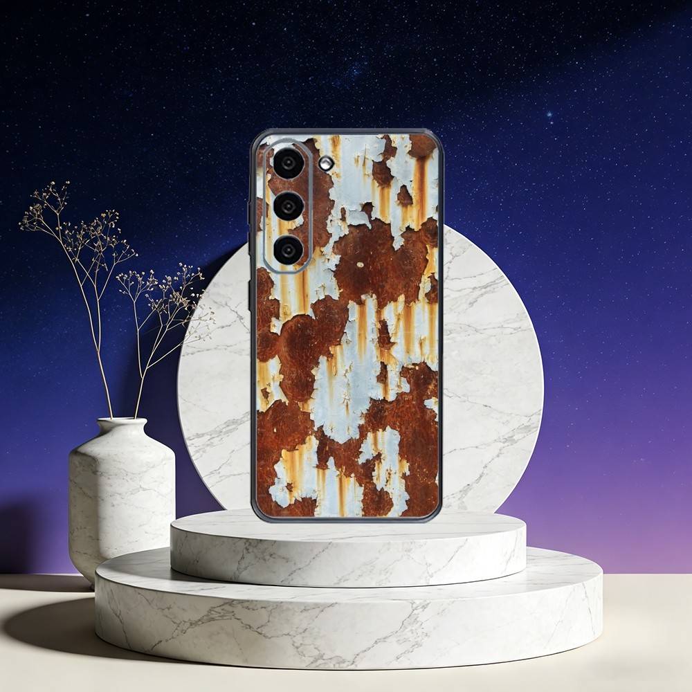 Retro Industrial Style Rusty Walls Phone Case For Samsung Galaxy A73,A72,A71,A70,A53,A52,A51,Others Soft Black Cover