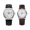 Mongkeuloseu Men'S And Women'S Leather Couple Wristwatch Ms1731Mf-Wt