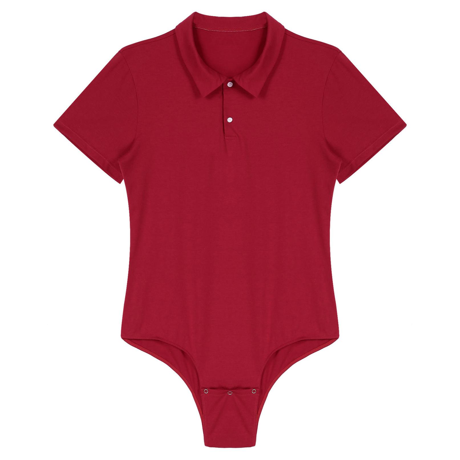 

Чоловіча суцільна нижня білизна з коротким рукавом, відкладним коміром, сорочка з промежинами, боді, комбінезон, піжама