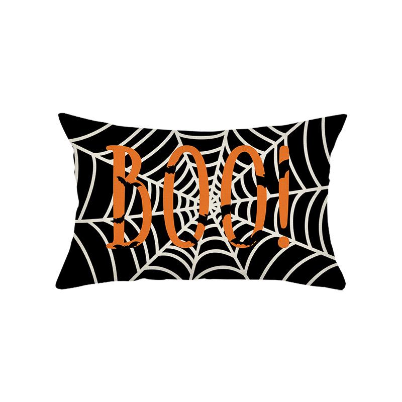 New Waist Pillowcase Halloween Funny Letters Polyester Printing Living Room Sofa Decoration Cushion Cover Pillow Cover