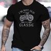 2026 Summer Unisexs Cotton Casual Loose Oversized Classic Motorcycle Creative Printed Round Neck T Shirt