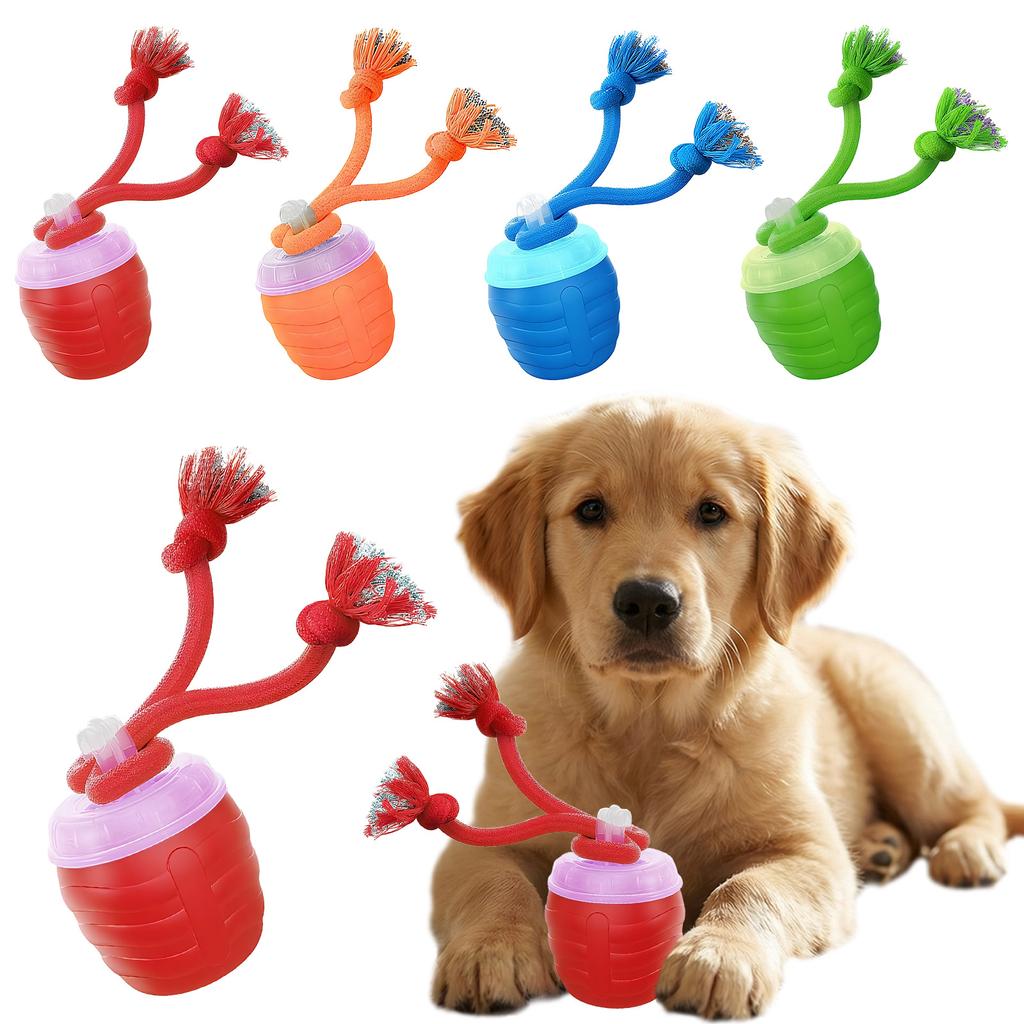 Automatic Electric Rolling Ball with Rope Dog Stimulation Toy 3 Modes Rechargeable Suitable for Small and Medium Breeds