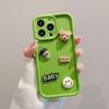 Apple 16PRO Coffee Bear Jewelry Phone Case: Full Package, Anti-Fall Protective Cover for iPhone 11/12