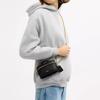 Coach Trail 15 Metal Hardware Ring Zipper Chain Detail Glove Tanned Leather Handbag Mini Women's Black