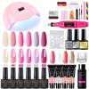 All-in-One Nail Tool Kit: Gel Polish, Builder & Extension Gel, Nail Lamp, Buffer, and Finishing Gel