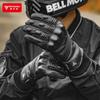 Winter Motorcycle Gloves Real Leather Windproof Thermal Lined Riding Men Outdoor Cold Weather Protection