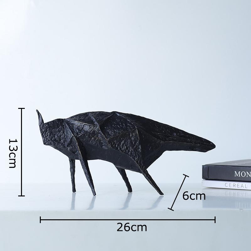 

Minimalist Abstract Animals Statue Metal Ornaments Desk Decoration Creative Handicrafts Animal Sculpture Room Aesthetic Decor