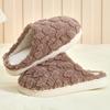 Maple leaf cotton slippers new autumn and winter indoor home non-slip thick bottom plush couple slippers
