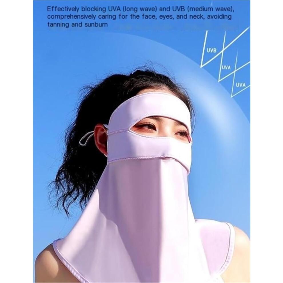 Seamless Ice Silk Mask for Women Long Ear-Hanging Face Covering Summer Breathable Lightweight Fashionable Design
