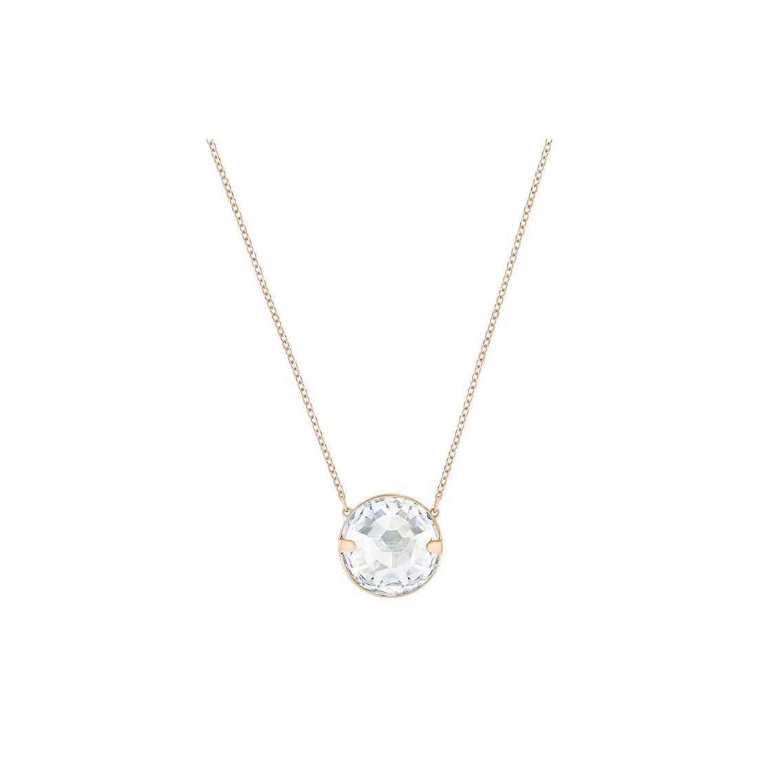 

Swarovski Single Diamond Round Necklace Women necklace White 5278367 Box (Random Color),F,White
