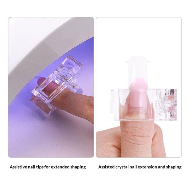 Transparent Nail Clippers Quick-Setting Gel Paperless Diy Nail Extension Clips