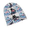 Black Cat In Pink Roses Casual Style Knit Hat for Adults Perfect for Weekend Errands Quick Meetups Or Everyday City Wear with a Touch of