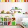 New DIY PVC Highway Track Car Wall Stickers Residential Decoration Sticker for Kids Boys Room Wallpaper D