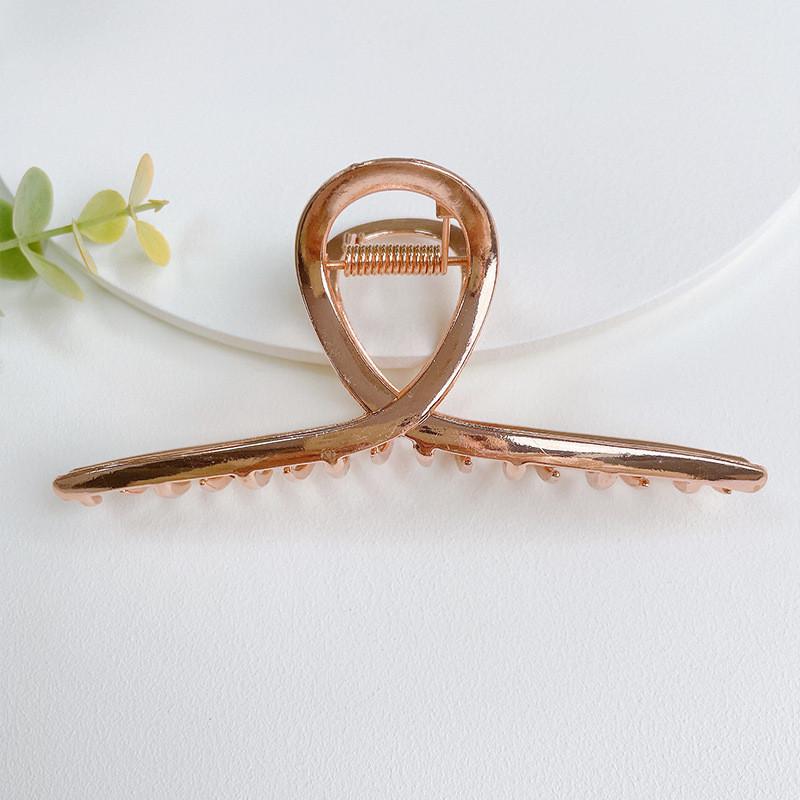 Premium Alloy Hair Claw Clip For Women In Gold Silver And Rose Gold Shades