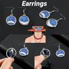 New Japanese Anime One Piece Earrings Wholesale Rotatable Whitebeard Ace Ear Accessories