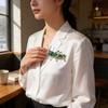 Cheetah Style Animal Alloy Brooch Pin Decorative Fashion Accessory For Men Women