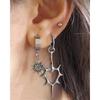 Punk Hip Hop Dangle Earrings Thorn Heart Hoop Earrings Fashion Drop Earrings