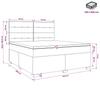 Box Spring Bed with Mattress and Headboard Blue 140 X 200 Cm Velvet