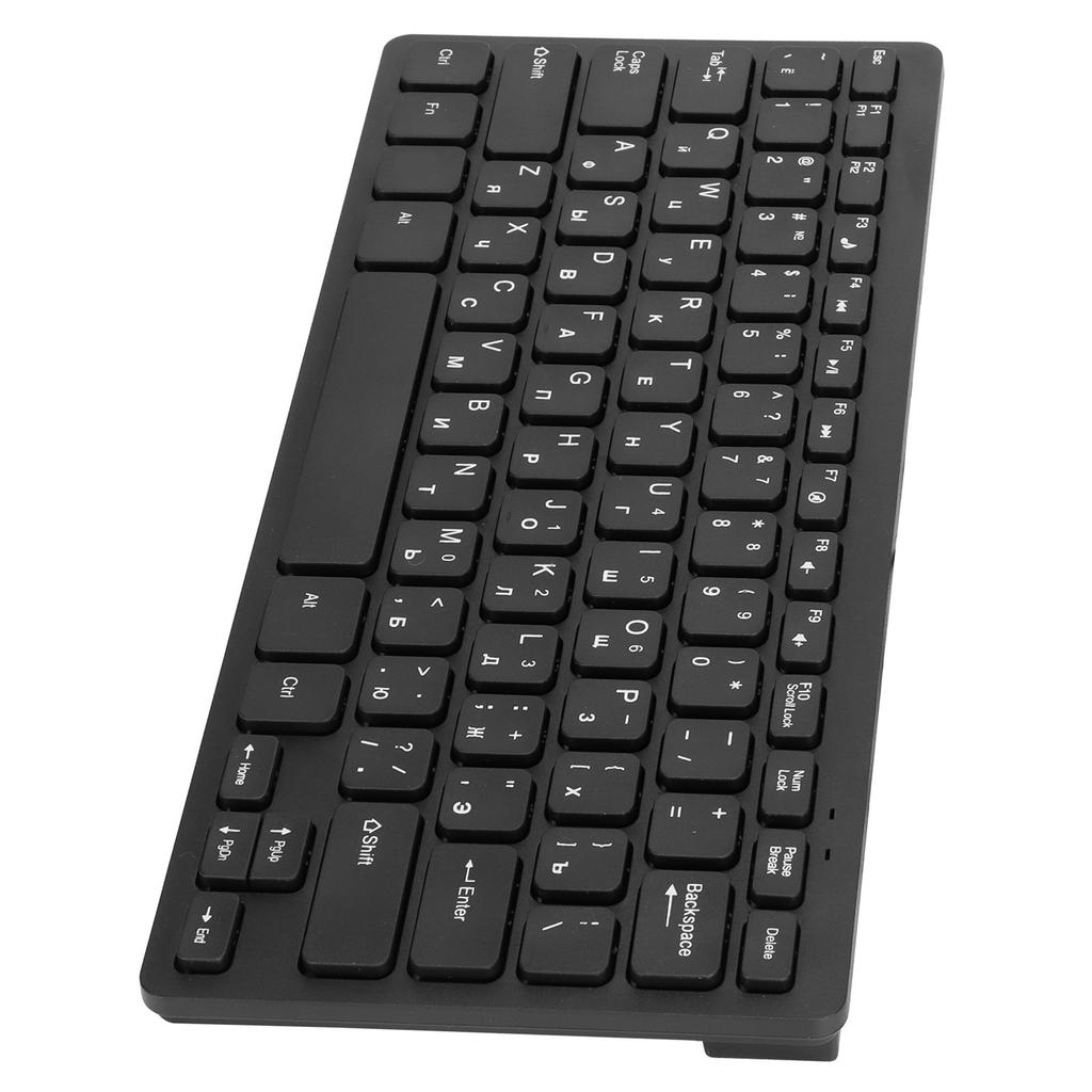 Computer Keyboards Ergonomic Design UltraThin Mini Durable Wired 78 Keys Mechanical Keyboard for PC Laptops(Russian )
