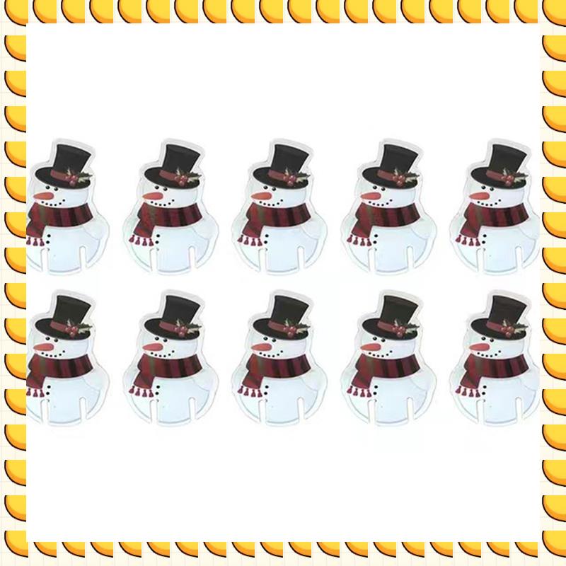 

BAAU 200PCS Wine Cup Card Christmas Decor Santa Hat Glass Decor Xmas Tree Home Decoration Decor 2026 New Year Accessories