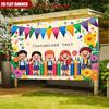 Customizable School Opening Backdrop, Kids Classroom Party Photo Booth