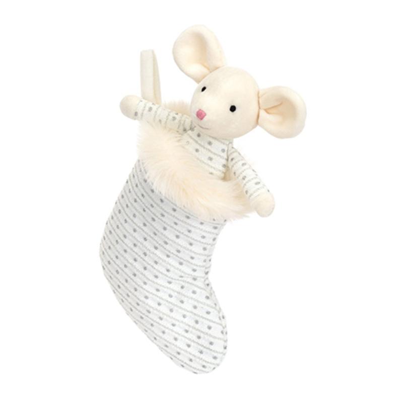 

JELLYCAT Woods Animal Series Shimmering Socks Mouse Cute Doll Plush Doll 20cm Height