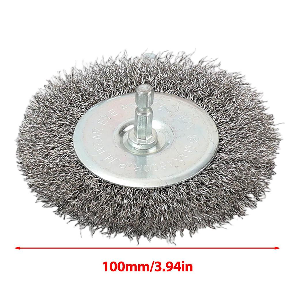 10styles Steel Wire Brush Wheel Cup Brush Metal Polishing Rotary Cleaning Rust Corrosion Rust Removal Edge Grinding Deburring