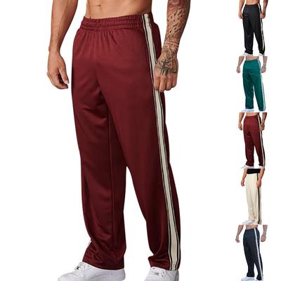 Spring and Autumn American-style Striped Men's Straight-leg Trousers Loose Casual Sports Trousers Straight-leg Sweatpants