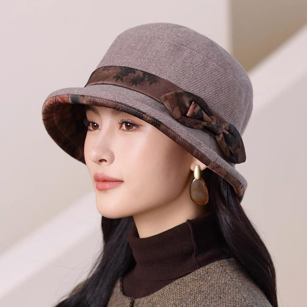 Hat Heaven Bucket Hat Versatile Winter Leisure Basin Hat Warm Cotton Hat Grandma Mother Hat