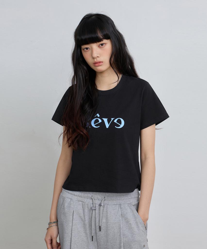 Yujen [Crop/Oversized] Réve Graphic Short Sleeve T-Shirt_3 Colors