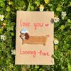 1pcs Crochet Greeting Cards Cute Confession Thank You Card Creative Valentine' Day Anniversary Blessing Card Thanksgiving Card
