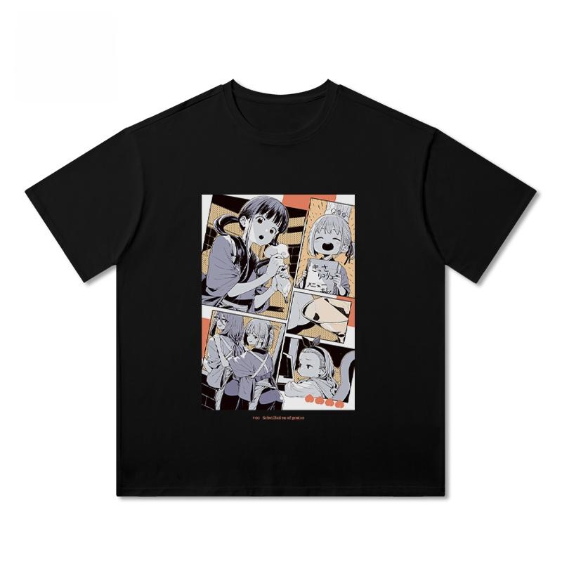 Lycoris Recoil Chisato Nishikigi Takina Inoue Anime Manga Graphic Print Aesthetic Streetwear Kawaii Unisex Cotton Short Sleeve