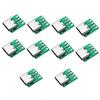 10Pcs USB 3.1 Type C Connector 16 Pin Test PCB Board Adapter 16P Connector Socket For Data Line Wire Cable Transfer