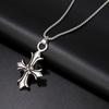 Vintage Silver Fashion Accessories, Flower Ben Cross Pendant Pendant Necklace Trendy Men'S Ladies Jewelry Necklace Warm Dan