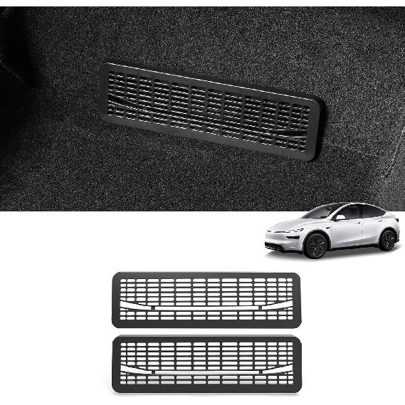 LUCKEASY 2PCS Floor Air Flow Vent Grille Protection for Tesla Model Y Juniper 2025 2026 Air Vent Cover Rear Under Seat Air Condition Outlet Grille