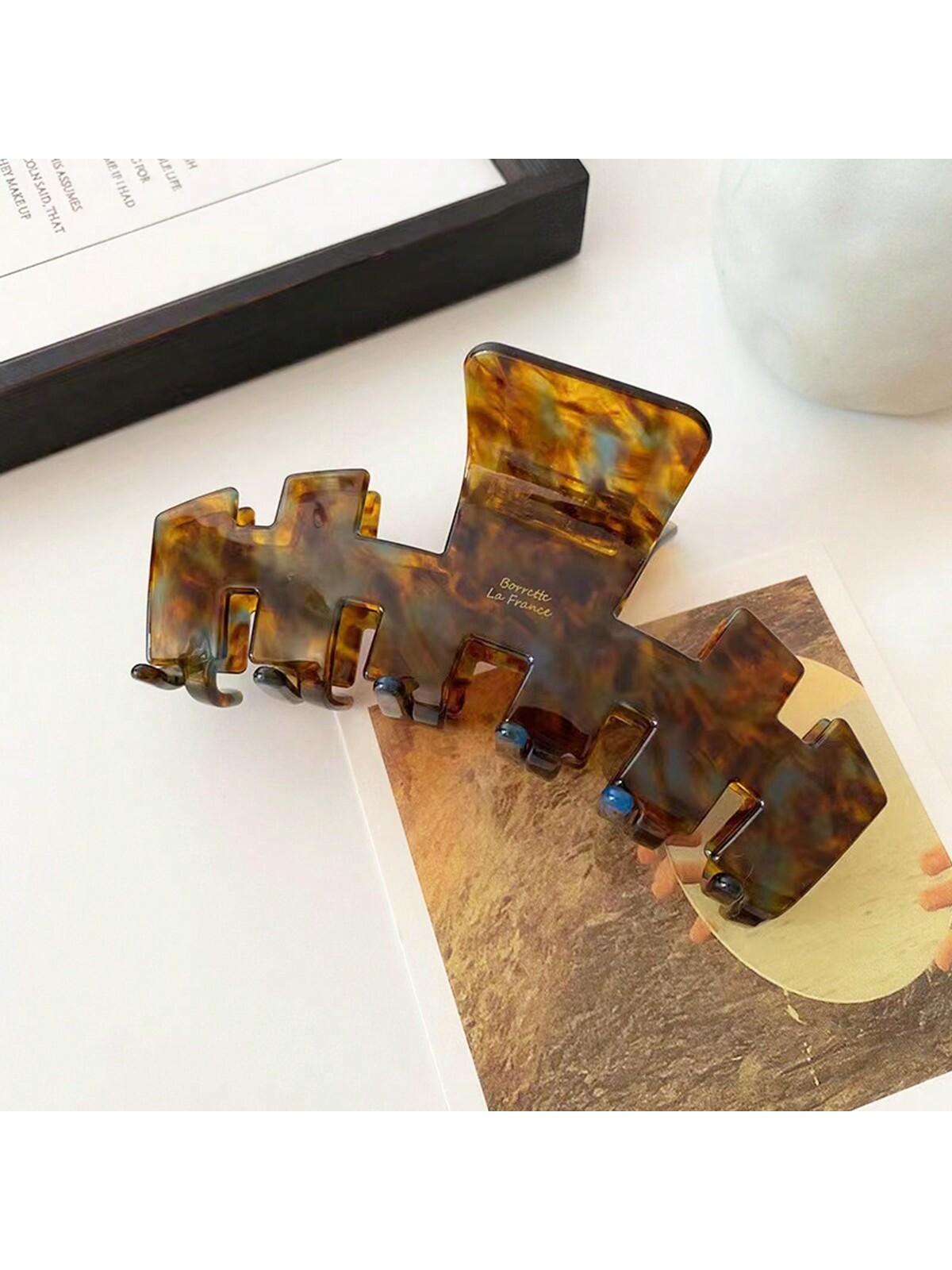 

1pc fashionable and high-end acetic acid clip, large hair clip, back of the head, coiled hair, shark clip