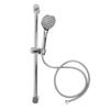 Shower Rail Set Handheld Shower Head Adjustable Slide Bar with 150cm/59.06in Shower Hose G1/2 for