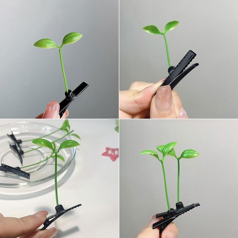 Collezione di 10 Eleganti Fermagli per Capelli Simulazione Pianta Clip per Capelli Colorati Barrettine per Capelli Copricapo per Spettacoli