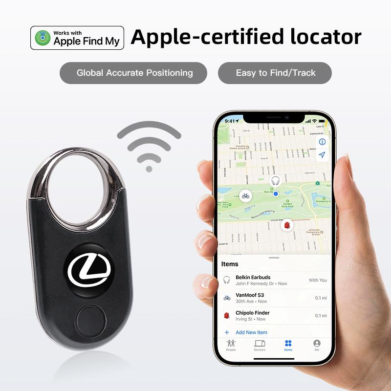 csdmuw1 iPhone Smart Tag GPS Locator Anti-lost Tracker Car Keychain For Lexus NX300h RX450h RX350 UX300h Ct200h UX250h IS250 GS300 IS300