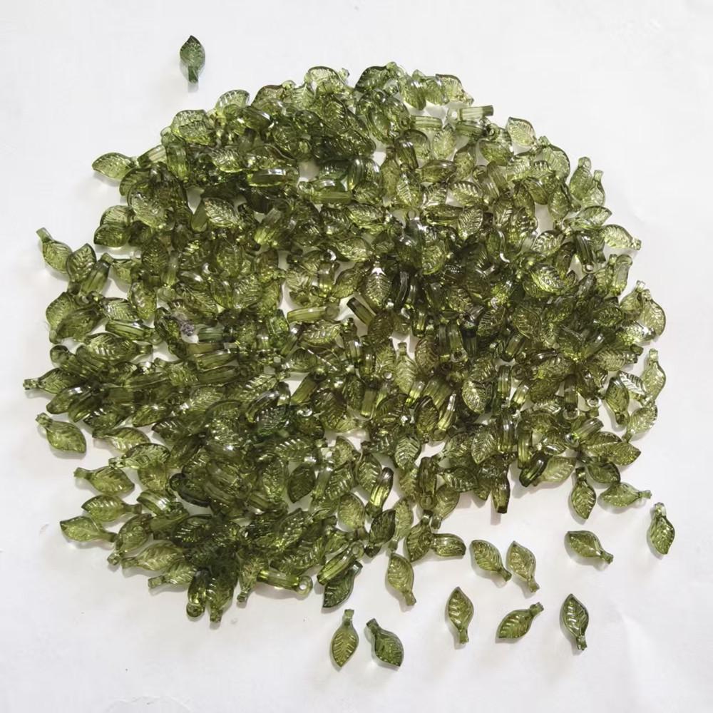 Acrylic Mini Grape Leaf Beaded String for DIY Jewelry Making: Bracelets & Necklaces