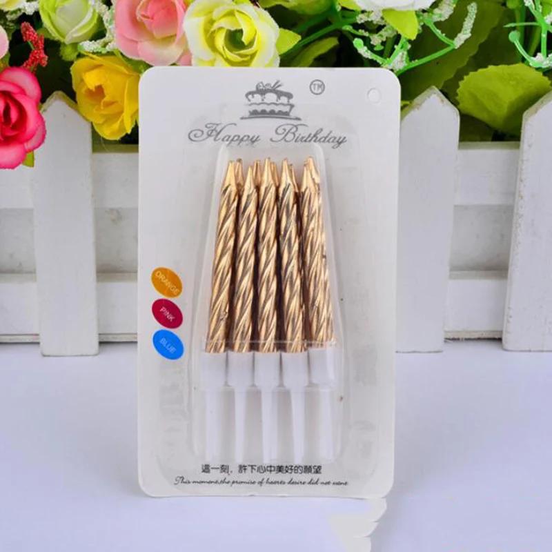 10 Stück Geburtstag Fadenkerze Kinder Kreative Backparty Kuchen Dekoration Ein Jahr Netz Rot Digital Bunt Bleistift