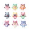 9pcs/Set Baby Three Figure Toy Mini Rabbit Figurine Desktop Decoration Model Ornaments Toys Boys Girls Christmas Gifts