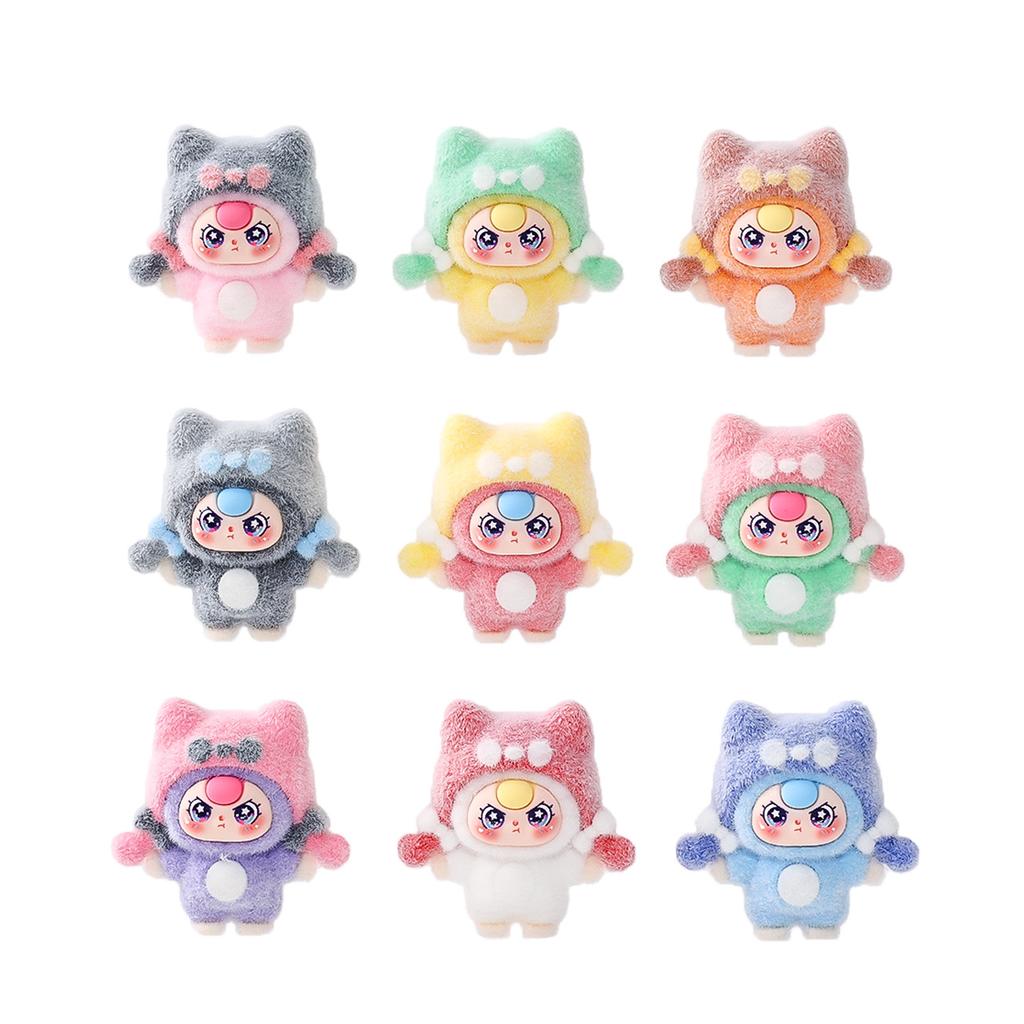 9pcs/Set Baby Three Figure Toy Mini Rabbit Figurine Desktop Decoration Model Ornaments Toys Boys Girls Christmas Gifts